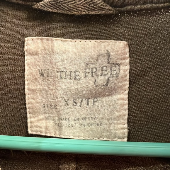 We are free/free  people zip up Moto jacket, size XS - Picture 2 of 8